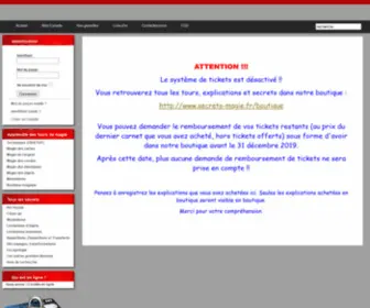 Secrets-Magie.fr(Secrets de Magie) Screenshot