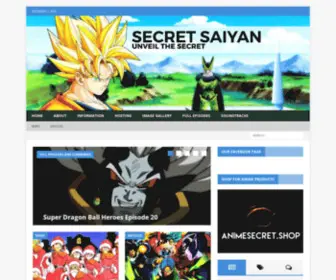 Secretsaiyan.com(Watch Dragon Ball Super and Dragon Ball Z Online) Screenshot