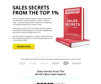 Secretsalesbook.com(The world's best sales experts share their secrets to sales success) Screenshot