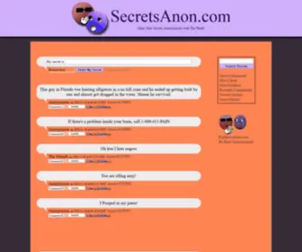 Secretsanon.com(Post secrets anonymously) Screenshot