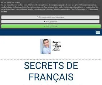 Secretsdefrancais.com(Apprendre à parler français facilement) Screenshot