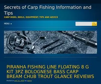 Secretsofcarpfishing.co.uk(Carp Fishing Information and Tips) Screenshot