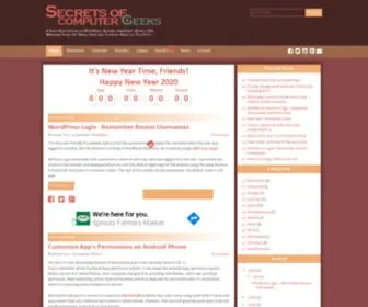 Secretsofgeeks.com(Secrets of Computer Geeks) Screenshot