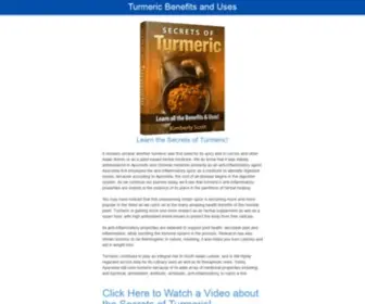 Secretsofturmeric.com(Turmeric Benefits and Uses) Screenshot