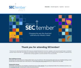 Sectember.com(CSA's SECtember) Screenshot