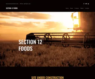 Section12Foods.com(Section 12 Foods) Screenshot