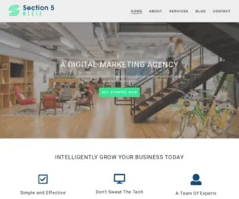 Section5Media.com(Digital Marketing Agency) Screenshot