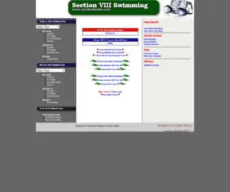 Section8Swim.com(Section 8 Swimming) Screenshot