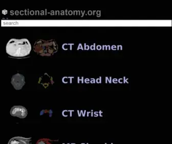 Sectional-Anatomy.org(Schnittbildanatomie CT) Screenshot