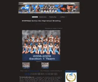 Sectiononewrestling.com(Section One Wrestling) Screenshot