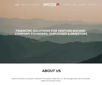 Sectionpartners.com(Section Partners) Screenshot