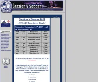 Sectionvsoccer.org(Section V Soccer) Screenshot
