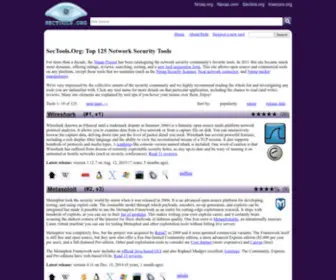 Sectools.org(Top Network Security Tools) Screenshot