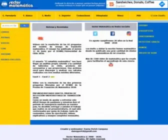 Sectormatematica.cl(Sector Matemática) Screenshot