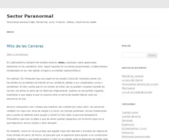 Sectorparanormal.com(Casos inexplicables) Screenshot