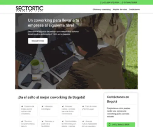 Sectortic.com(Descubre el Mejor Coworking en Bogotá) Screenshot