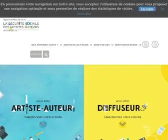 Secu-Artistes-Auteurs.fr(Sécurité sociale des artistes) Screenshot
