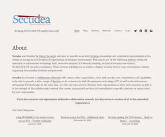 Secudea.be(Bringing ICS/SCADA/OT security ideas to life) Screenshot