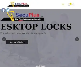 Secuplus.co.za(Physical Computer Security South AfricaHome) Screenshot