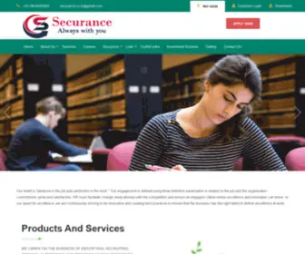 Securance.in(Welcome Securance Premier Learning Academy) Screenshot