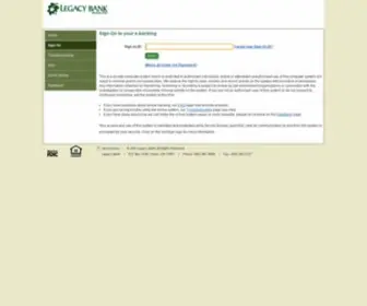 Secure-Legacybank.com(Secure Legacybank) Screenshot