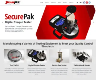 Secure-Pak.com(Improving the Industry Standard. Secure Pak's Torque Tester) Screenshot