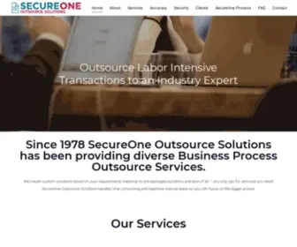 Secure1Outsource.com(Global leader in lockbox and data entry services) Screenshot