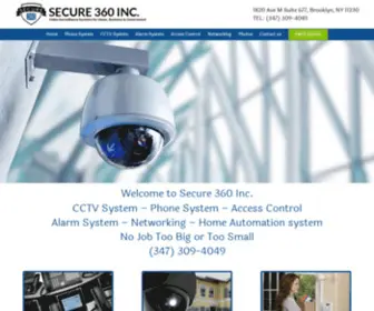 Secure360INC.com(Best security camera system CCTV installation Brooklyn) Screenshot