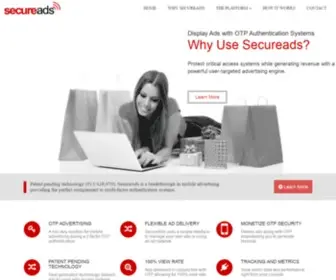 Secureads.com(Redefining how security is viewed) Screenshot