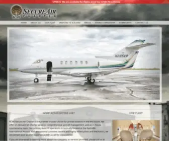 Secureaircharter.net(ACME/Secure Air Charter) Screenshot