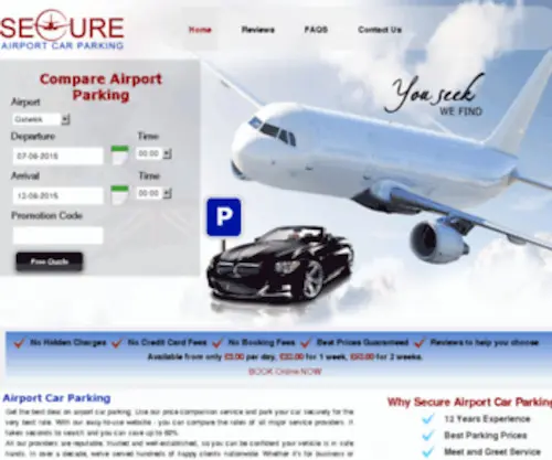 Secureairportcarparking.com(Airport Car Parking At UK London Airport With Meet And Greet Valet Secure Car Parking) Screenshot