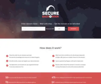 Securebackorder.com(Domain Backorder) Screenshot