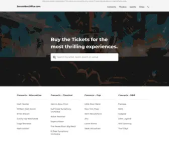 Secureboxoffice.com(Tickets) Screenshot