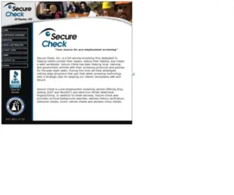 Securecheckdayton.com(Secure Check) Screenshot