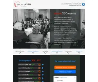 Secureciso.com(SecureCISO events by CXOsync) Screenshot