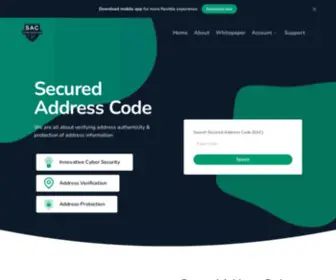 Securedaddresscode.com(Secured Address Code) Screenshot