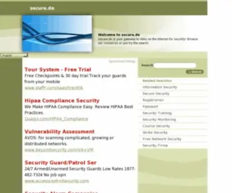 Secure.de(De beste bron van informatie over security) Screenshot