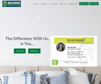 Securedlendinggroup.com(Belinda Biedebach) Screenshot