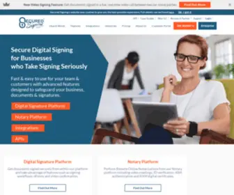 Securedsigning.co.nz(Electronic PKI Digital Signature Software) Screenshot