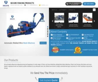 Securefencingproducts.in(Chain Link Fence Machine and Chain Link Fencing Manufacturer) Screenshot