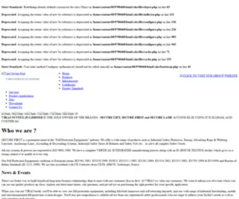 Securefirst.net(Best Fall Protection Equipment Manufacturer in India) Screenshot