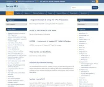 Secureias.com(Online Civil Services Preparation Platform) Screenshot