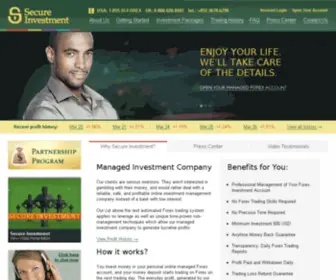 Secureinvestment.com(Online Investment Management Company) Screenshot