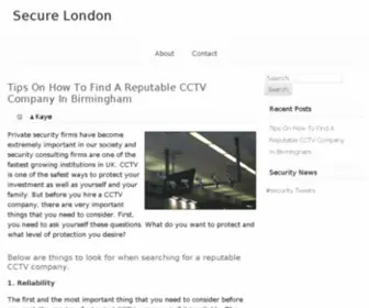 Securelondon.co.uk(CCTV Camera) Screenshot