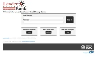 Securemail-Leaderbank.com(Securemail Leaderbank) Screenshot