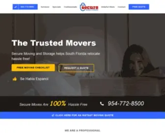 Securemymove.com(Best Moving and Secure Storage Company South Florida) Screenshot