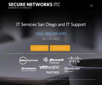 Securenetworksitc.com(Secure Networks ITC) Screenshot