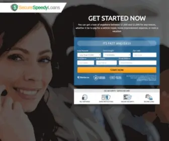 Securespeedyloans.com(Get a secure loan as soon as the next business day) Screenshot