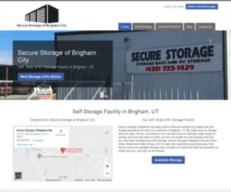 Securestoragebrighamcity.com(Secure Storage of Brigham City) Screenshot