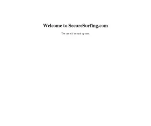 Securesurfing.com(Secure surfing) Screenshot